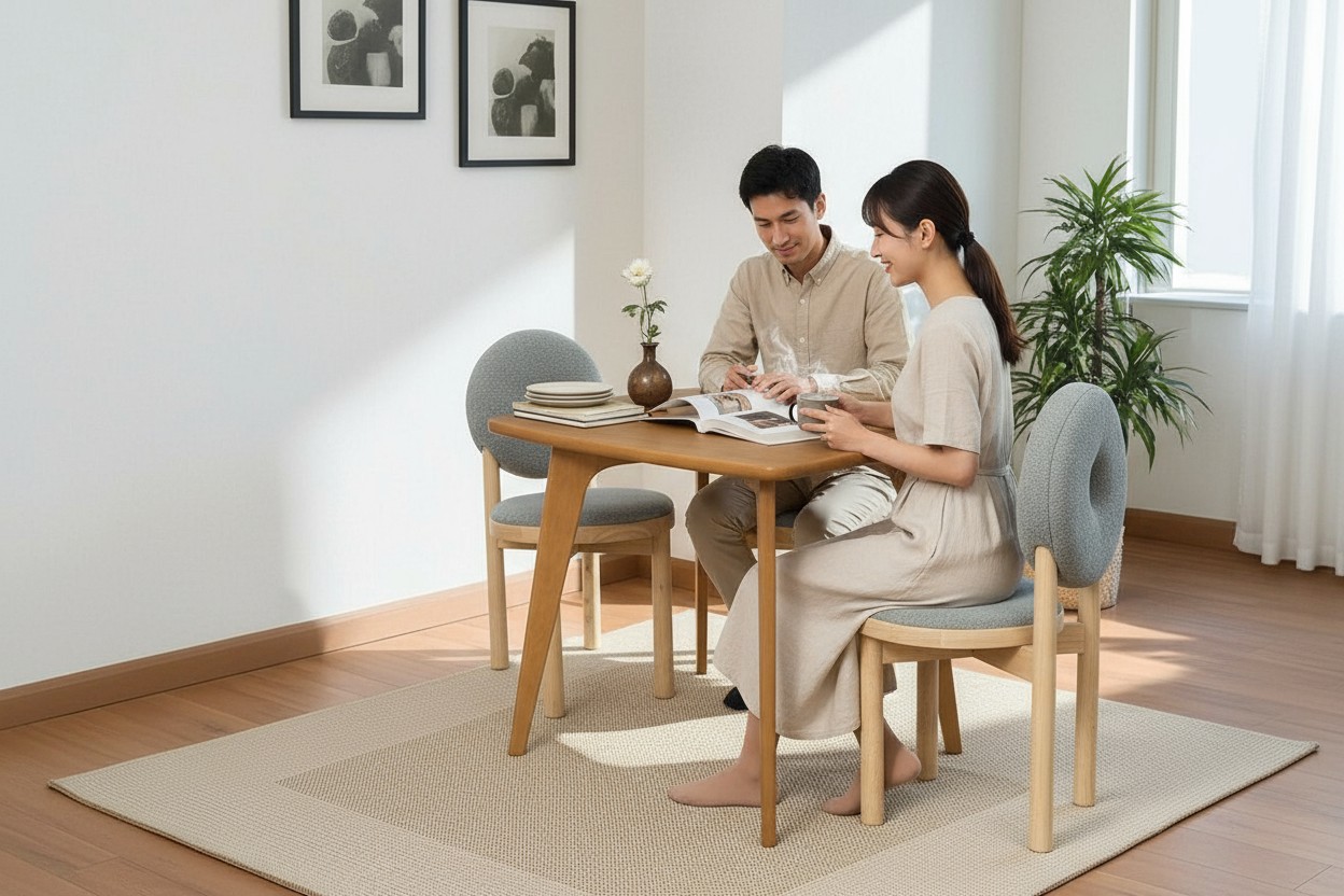 剛剛好角度的靠背,讓脊椎可以有穩固的支撐