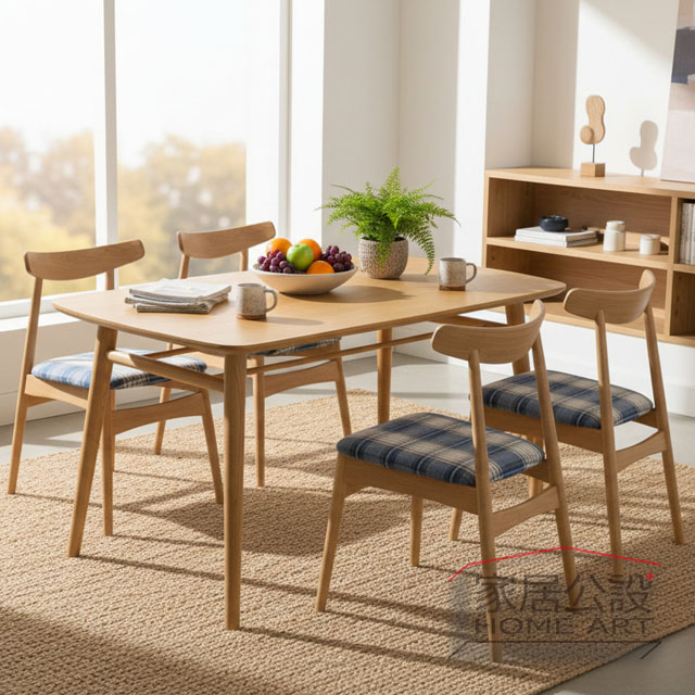 實木餐桌 實木餐椅 搭配組